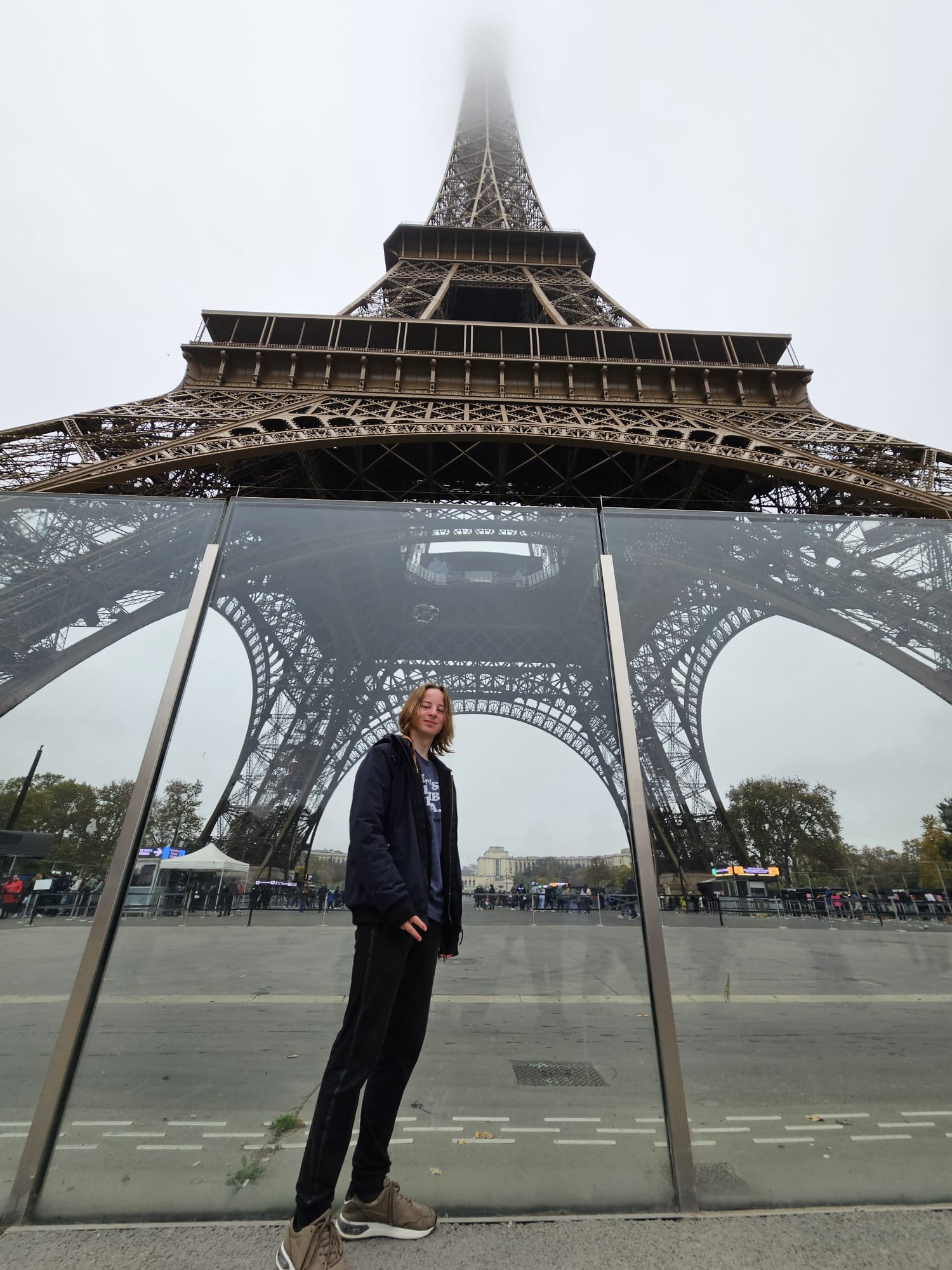 Person working at a cafe